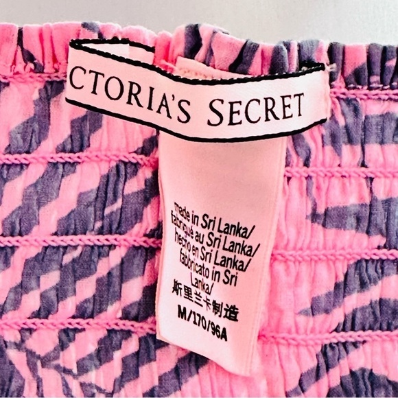 Victoria’s Secret Women’s Sz Medium Pink Adjustable Straps Peephole Crop Top - Picture 5 of 5